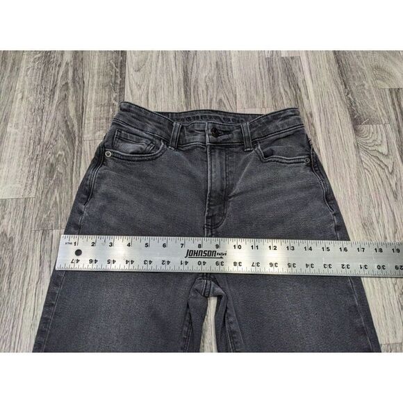 (3/$35) American Eagle Size 00 Regular Skinny Stretch Grey Denim Mom Jeans - Picture 9 of 12